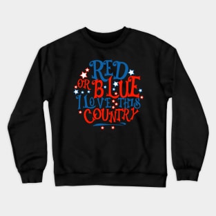 4th of July Funny American Flag Crewneck Sweatshirt